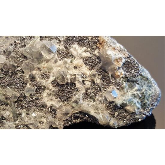 Calcite & Asbestos On Magnetite