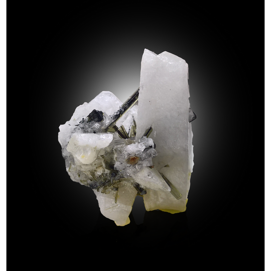 Tourmaline With Calcite