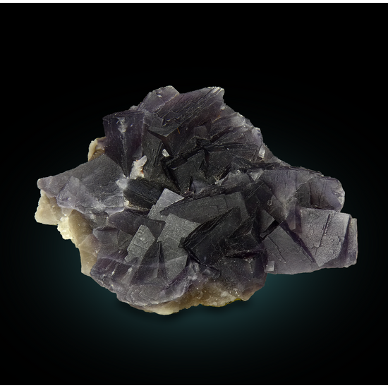 Fluorite On Calcite