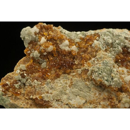 Grossular Var Hessonite With Diopside