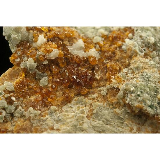 Grossular Var Hessonite With Diopside