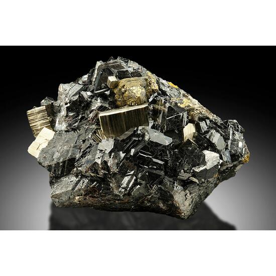 Sphalerite Var Marmatite With Chalcopyrite & Pyrite