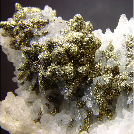Pyrite On Calcite