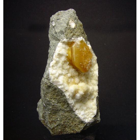 Calcite On Natrolite