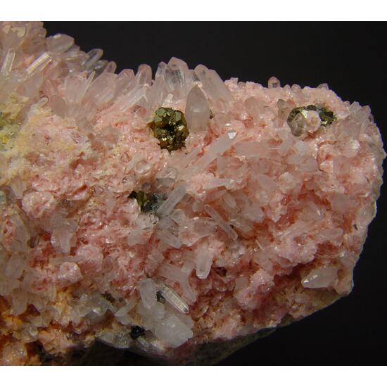 Rhodochrosite & Quartz