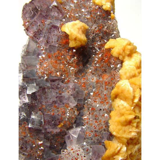 Dolomite On Fluorite