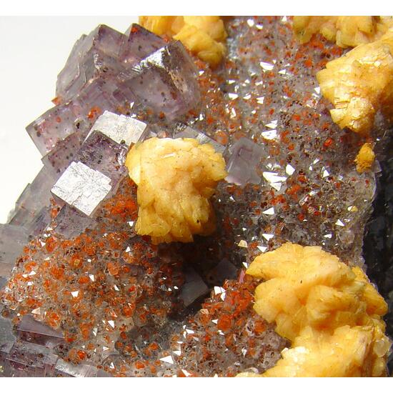 Dolomite On Fluorite