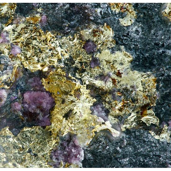 Gold Electrum & Erythrite
