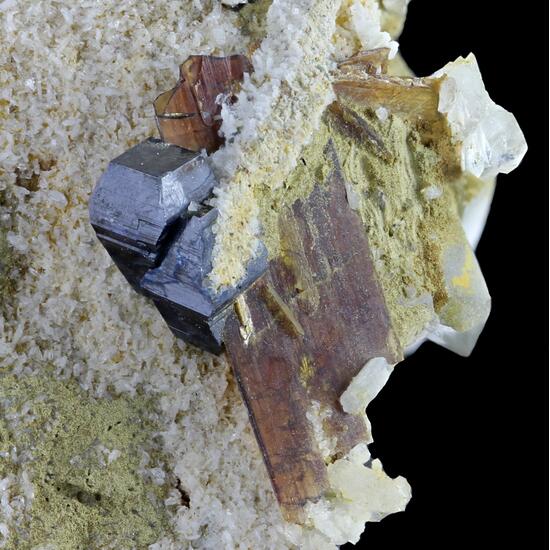 Brookite With Anatase & Quartz