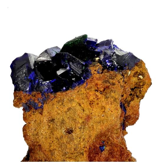 Azurite With Malachite