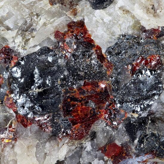 Zincite With Willemite & Franklinite