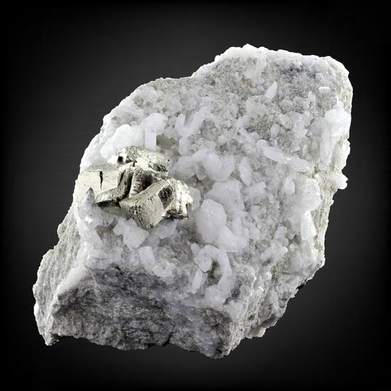 Pyrite On Albite