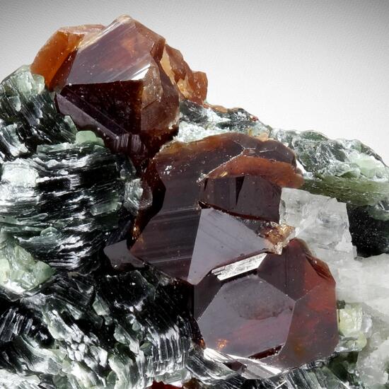 Hessonite With Clinochlore