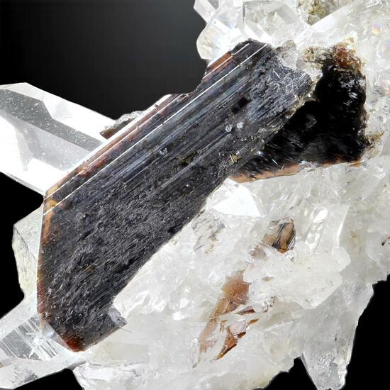 Brookite With Quartz