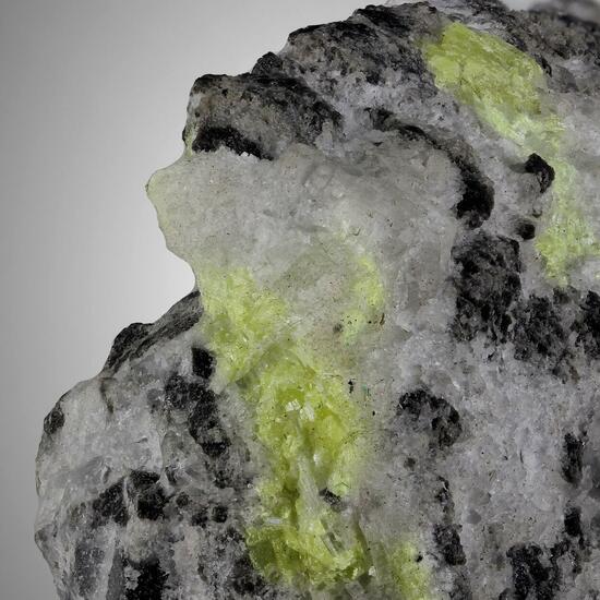 Anhydrite With Native Sulphur