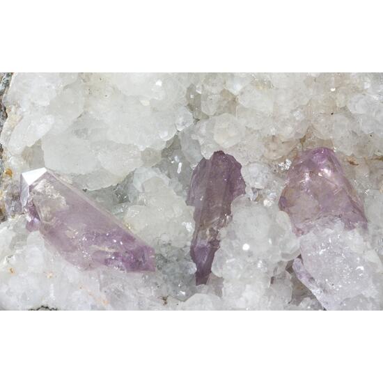 Amethyst On Calcite