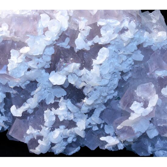 Calcite On Fluorite