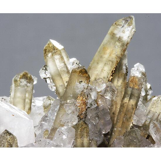 Smoky Quartz Calcite & Pyrite