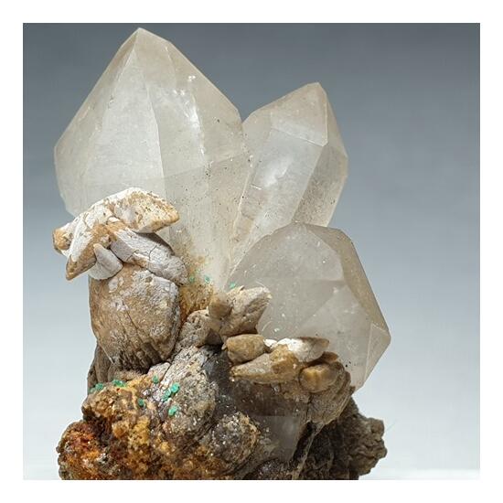 Quartz Calcite & Adamite