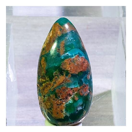 Cuprian Adamite Cabochon