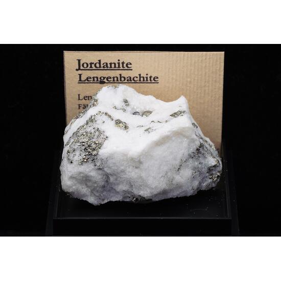 Jordanite Lengenbachite & Pyrite
