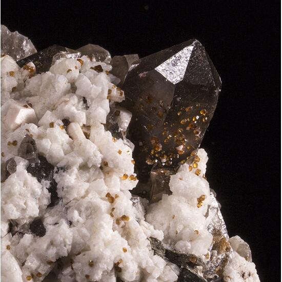 Smoky Quartz Spessartine & Feldspar