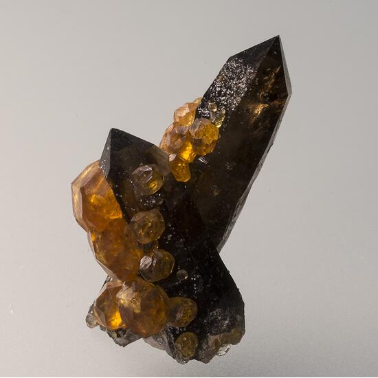 Smoky Quartz & Spessartine