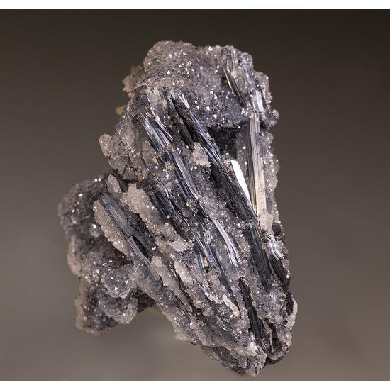 Stibnite & Quartz