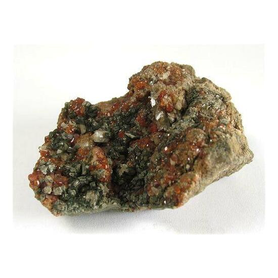 Hessonite With Diopside & Clinochlore