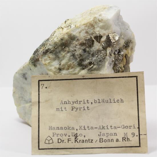 Anhydrite With Pyrite