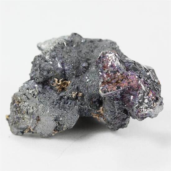 Native Silver With Bornite & Tetrahedrite