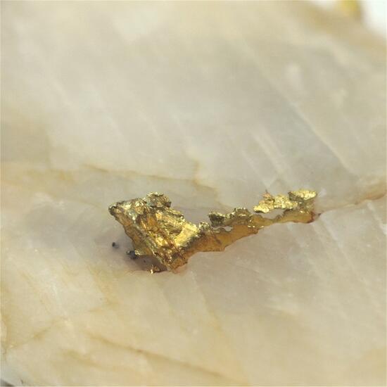 Gold With Calcite