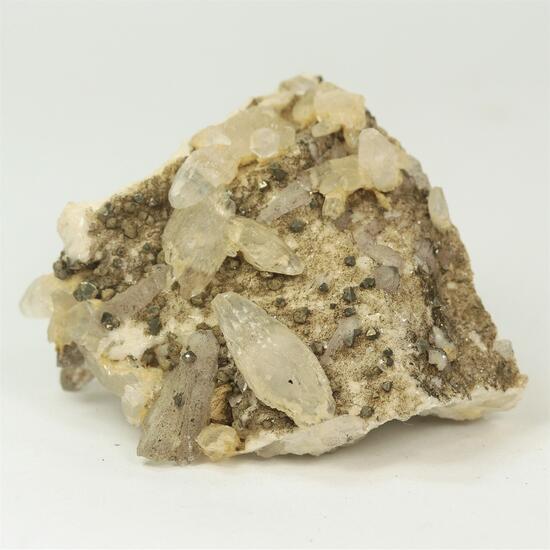 Calcite With Chalcopyrite & Quartz