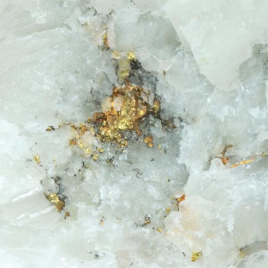 Gold With Calcite