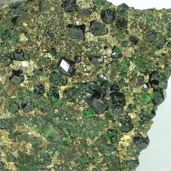 Uvarovite With Pyrrhotite & Diopside