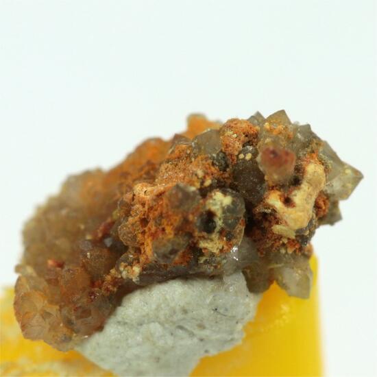 Walpurgite With Uranosphaerite & Bismutite & Quartz