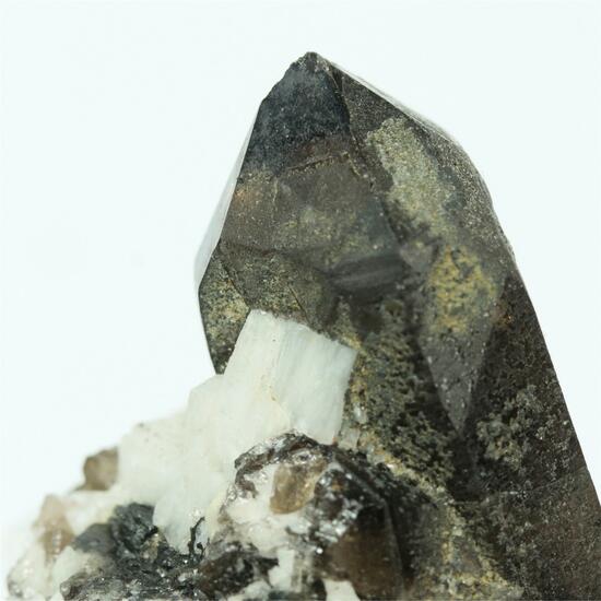 Smoky Quartz With Feldspar Var Albite