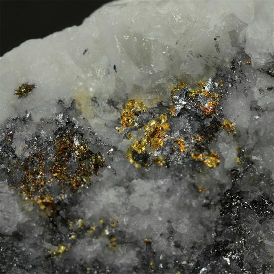 Gold With Chalcopyrite & Galena