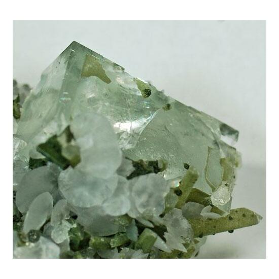 Fluorite With Quartz & Chlorite