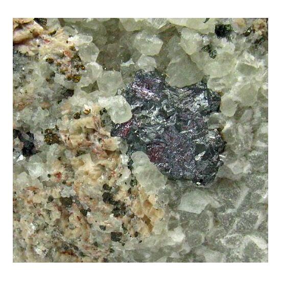 Proustite With Chalcopyrite