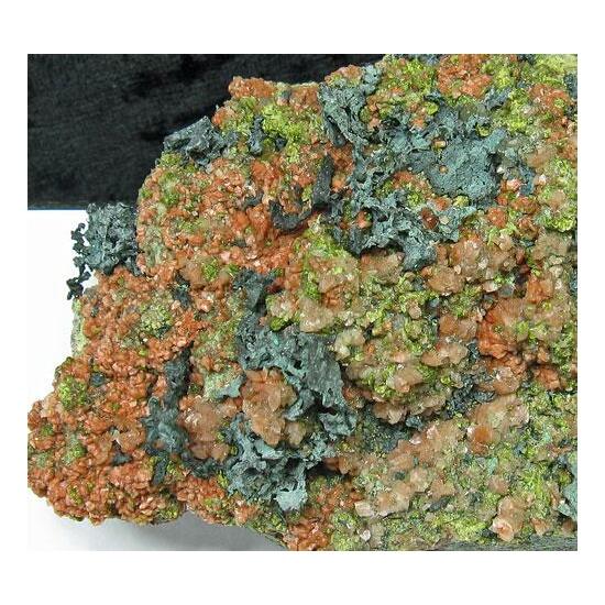 Tenorite With Epidote Microcline & Native Copper
