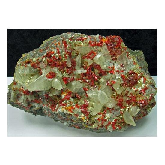 Realgar & Calcite & Picropharmacolite