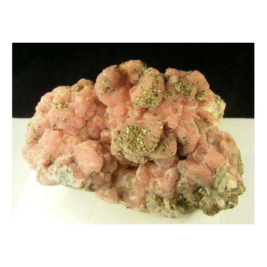 Rhodochrosite With Pyrite