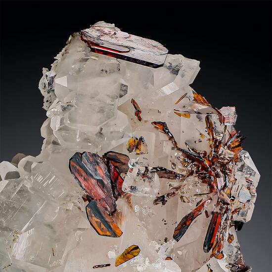 Brookite On Quartz