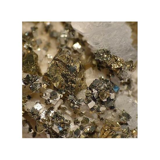 Chalcopyrite & Calcite On Dolomite