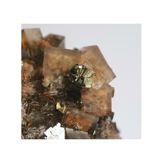 Fluorite With Chalcopyrite