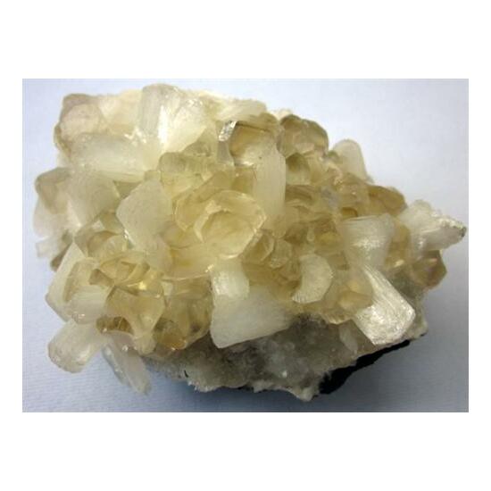 Calcite On Stilbite