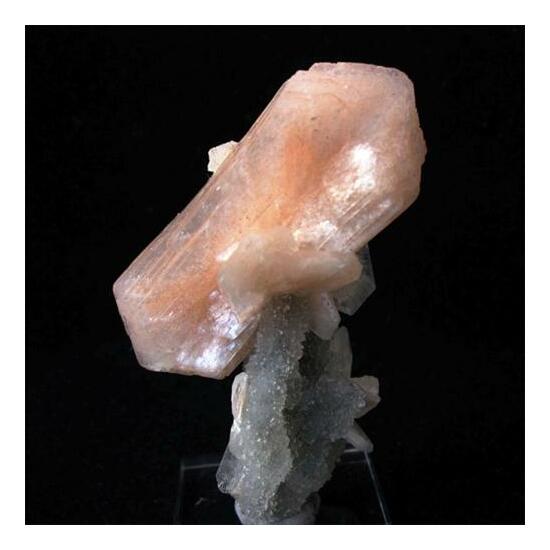 Stilbite On Chalcedony