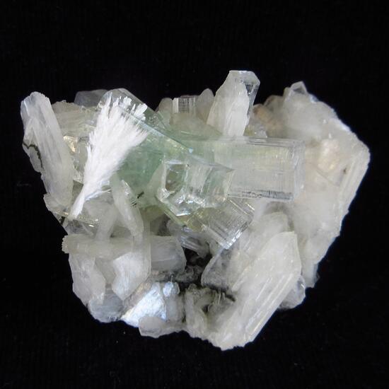 Apophyllite & Mordenite On Stilbite