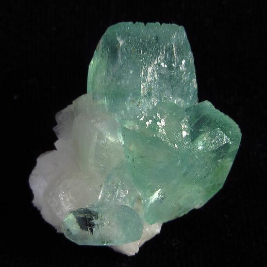 Apophyllite On Heulandite